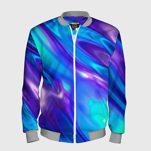 Мужской бомбер Neon Holographic / 3D-Меланж – фото 1