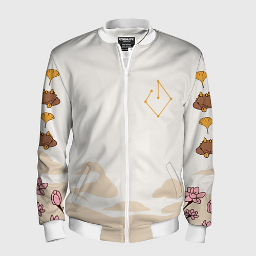 Мужской бомбер ДЖУН ЛИ МОТИВЫ ГЕО АРХОНТ / 3D-Белый – фото 1