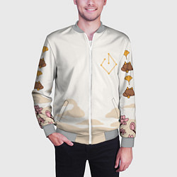 Бомбер мужской ДЖУН ЛИ МОТИВЫ ГЕО АРХОНТ, цвет: 3D-меланж — фото 2