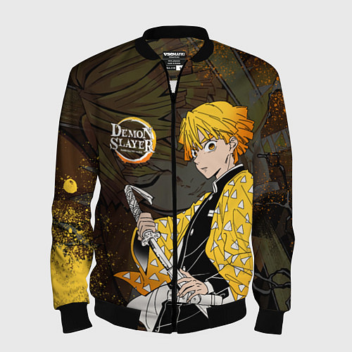 Мужской бомбер ТОМИОКА SLAYER КЛИНОК / 3D-Черный – фото 1