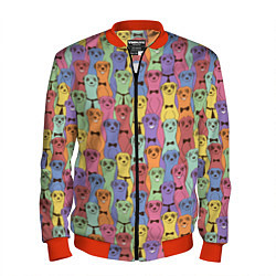 Мужской бомбер Красочные Сурикаты