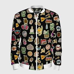 Мужской бомбер Россия и СССР паттерн