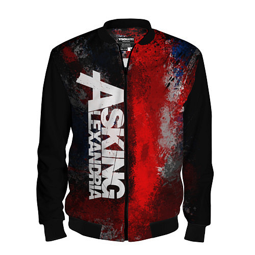 Мужской бомбер Asking Alexandria British / 3D-Черный – фото 1