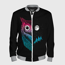 Бомбер мужской Ночная сова Градиент, цвет: 3D-меланж
