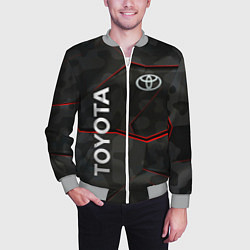 Бомбер мужской Toyota sport auto, цвет: 3D-меланж — фото 2