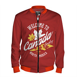 Бомбер мужской Канада Canada, цвет: 3D-красный