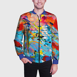 Бомбер мужской Vanguard fashion pattern Milano, цвет: 3D-синий — фото 2