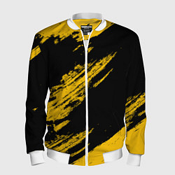 Мужской бомбер BLACK AND YELLOW GRUNGE ГРАНЖ