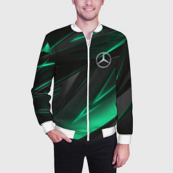 Бомбер мужской MERCEDES-BENZ AMG NEON STRIPES PETRONAS, цвет: 3D-белый — фото 2