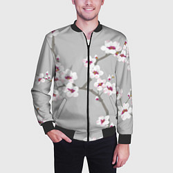 Бомбер мужской Ранняя весна, цвет: 3D-черный — фото 2