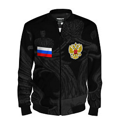 Бомбер мужской ФОРМА РОССИИ RUSSIA UNIFORM, цвет: 3D-черный