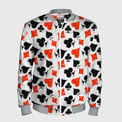 Мужской бомбер Пика, Черва, Крестя, Бубна