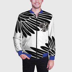 Бомбер мужской ГЕРБ РОССИИ КРЫЛЬЯ СВОБОДЫ, цвет: 3D-синий — фото 2