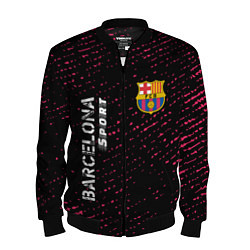 Бомбер мужской БАРСЕЛОНА Barcelona Sport - Потертости, цвет: 3D-черный