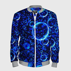 Мужской бомбер Пузыри воздуха в воде Pattern
