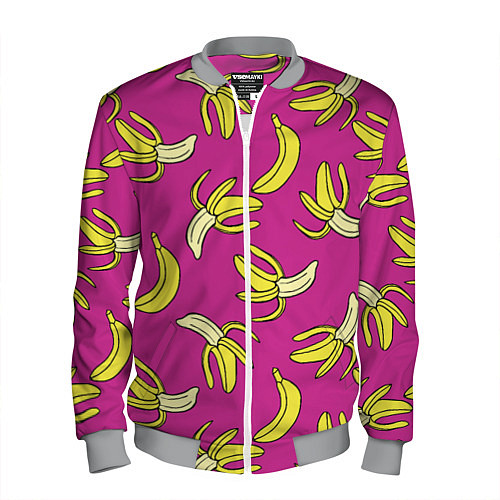 Мужской бомбер Banana pattern Summer Color / 3D-Меланж – фото 1