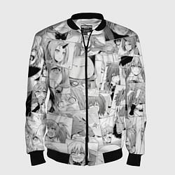 Мужской бомбер О моём происхождении в слизь pattern