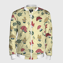 Мужской бомбер Mushroom, грибы- грибочки