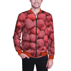 Бомбер мужской Малина - ягоды, цвет: 3D-красный — фото 2