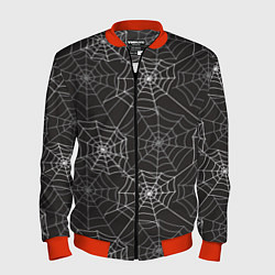 Мужской бомбер Паутинка паттерн