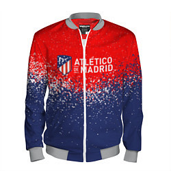 Бомбер мужской Atletico madrid атлетико мадрид брызги красок, цвет: 3D-меланж