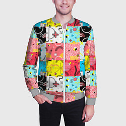 Бомбер мужской COLORED GEOMETRIC SHAPES, цвет: 3D-меланж — фото 2
