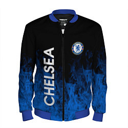 Бомбер мужской Chelsea пламя, цвет: 3D-синий
