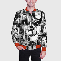 Бомбер мужской Komi san pattern, цвет: 3D-красный — фото 2