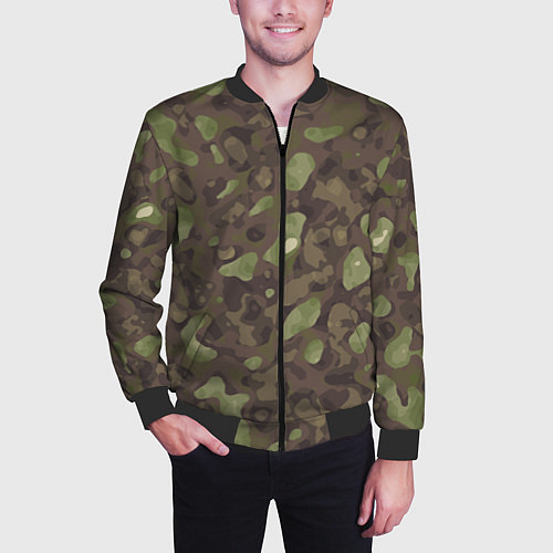 Мужской бомбер Камуфляж Multicam / 3D-Черный – фото 3