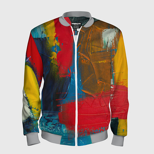 Мужской бомбер Твоя палитра / 3D-Меланж – фото 1