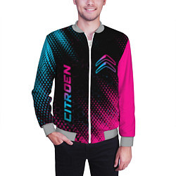 Бомбер мужской Citroen - Neon Gradient, цвет: 3D-меланж — фото 2