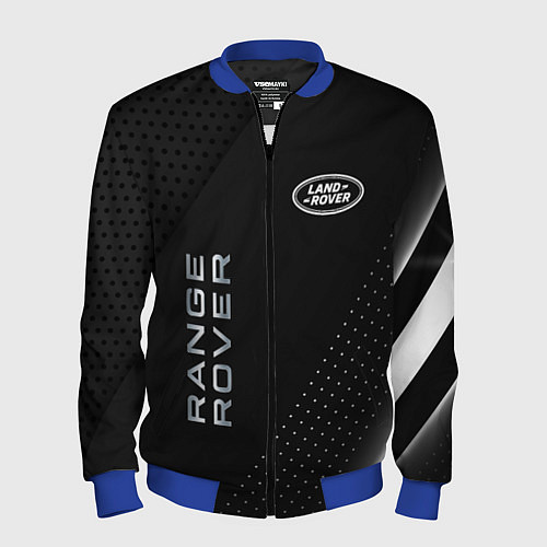 Мужской бомбер Land rover Абстракция / 3D-Синий – фото 1