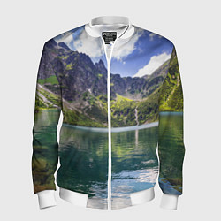 Мужской бомбер Прозрачное горное озеро