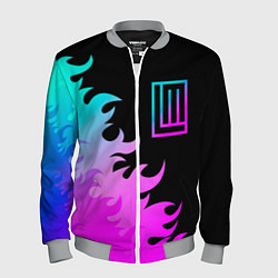 Мужской бомбер Lindemann неоновый огонь