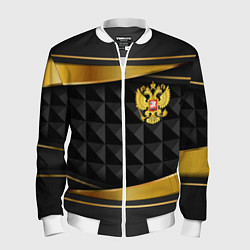 Мужской бомбер Gold & black - Russia