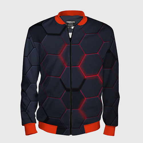 Мужской бомбер Раскаленная броня / 3D-Красный – фото 1