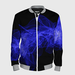 Мужской бомбер Синяя звуковая волна