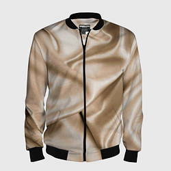 Мужской бомбер Струящаяся золотистая ткань