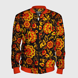 Мужской бомбер Хохлома роспись