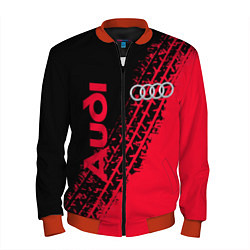Бомбер мужской Audi, цвет: 3D-красный
