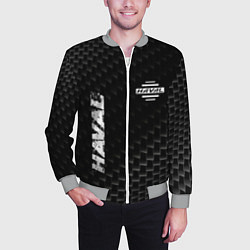 Бомбер мужской Haval карбоновый фон, цвет: 3D-меланж — фото 2