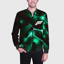 Бомбер мужской Forza Horizon разлом плит, цвет: 3D-черный — фото 2