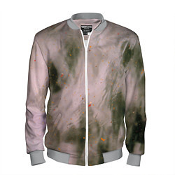 Бомбер мужской Абстрактный туман и следы красок, цвет: 3D-меланж