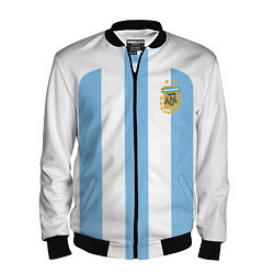 Бомбер мужской Сборная Аргентины ЧМ 2022, цвет: 3D-черный