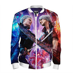 Бомбер мужской Vergil vs Dante, цвет: 3D-белый