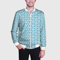 Бомбер мужской Узел верёвочный, цвет: 3D-белый — фото 2