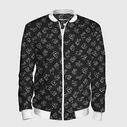 Бомбер мужской Пошлые кролики, цвет: 3D-белый