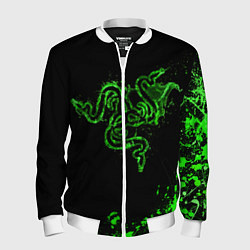 Бомбер мужской Razer брызги, цвет: 3D-белый