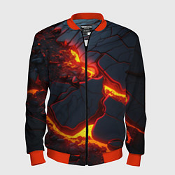 Мужской бомбер Красивая неоновая лава