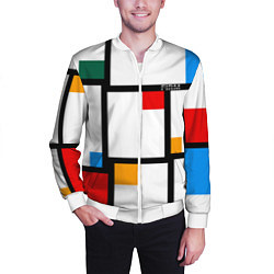Бомбер мужской Как свитер из 80х FIRM, цвет: 3D-белый — фото 2